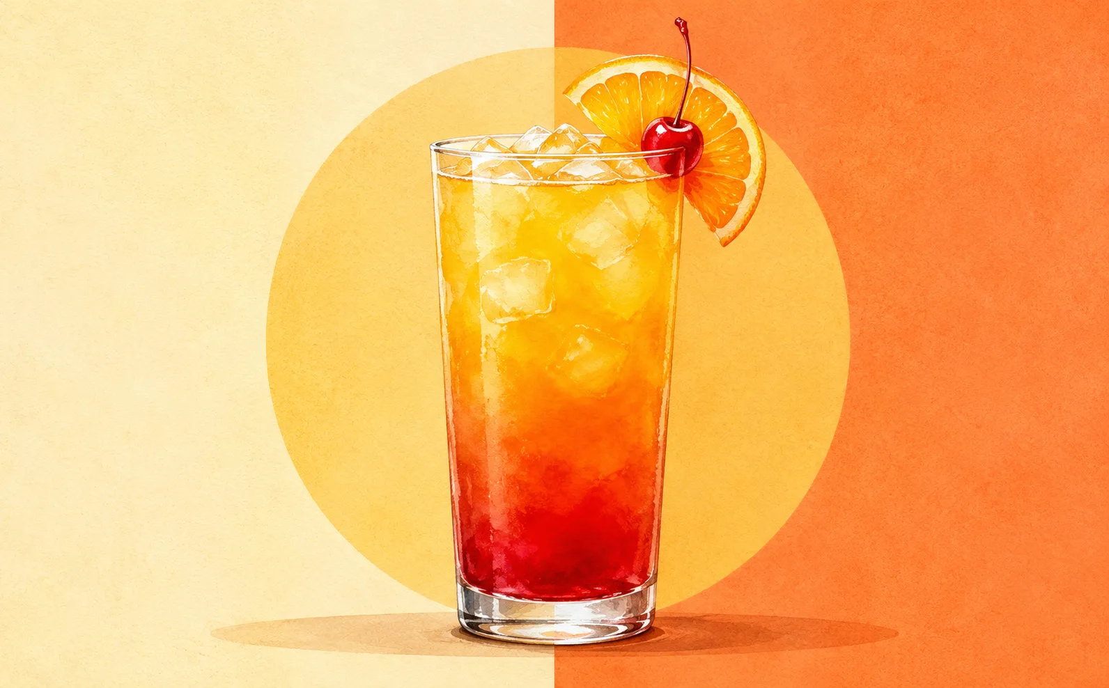 Opskrift på Tequila Sunrise