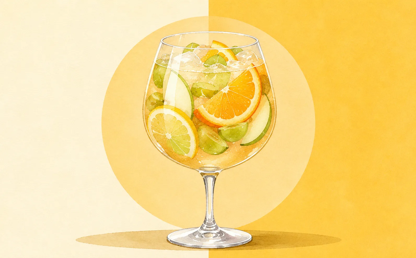 Opskrift på Hvid Sangria